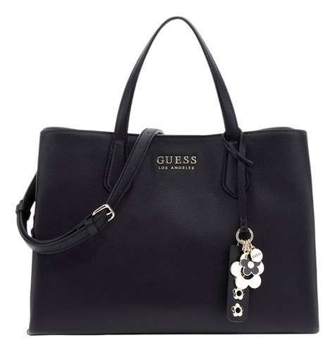 Bolsa Guess Factory Pg977107-bla Acabado de los herrajes Níquel Color Negro Correa de hombro Negro Diseño de la tela Lisa