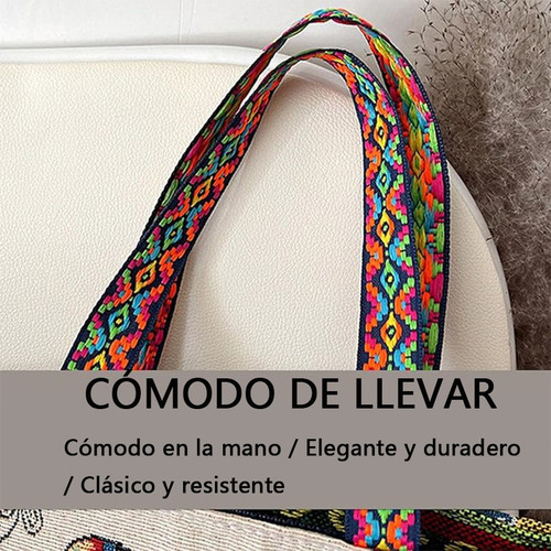 Bolso Estilo Étnico Retro Para Mujer Con Bordado De Elefante
