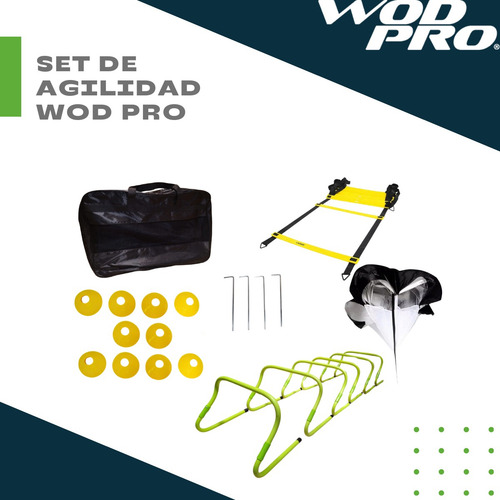 Set Escalera Agilidad Paracaídas Velocidad Valla Ajustable