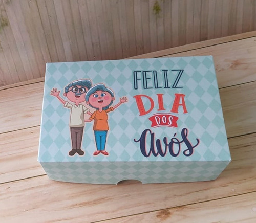 Imagem 3 de 3 de 10 Caixas Doces Brigadeiro Lembrança Dia Dos Avós