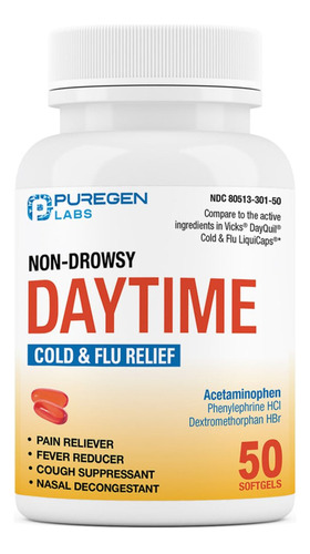 Puregen Labs Medicina Para El Resfriado Y La Gripe Que No Pr