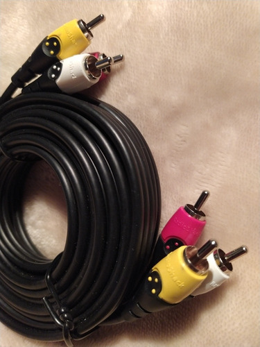 Imagen 4 de 7 de Cable De Audio Stereo Rca De 12 Pies Radioshack Nuevo.