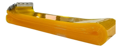 Cortina Pvc Amarelo Anti Inseto 0,80 X 2,20 Com Trilho Inox
