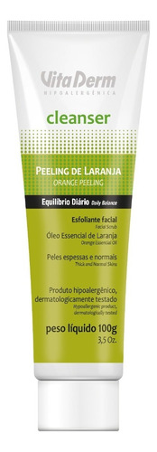 Esfoliante Facial Peeling De Laranja Vita Derm 100g