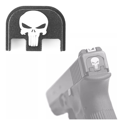 Cubierta Trasera Glock Tapa Slide Plate Punisher Pistola