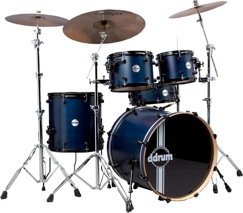 Bateria Acustica 5 Cuerpos Ddrum Reflex Rsl Bl Alder Azul Bl