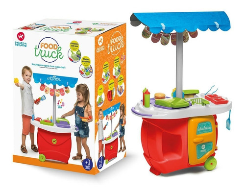 Brinquedo Colorido Cozinha Mini Chef Food Truck Calesita 353