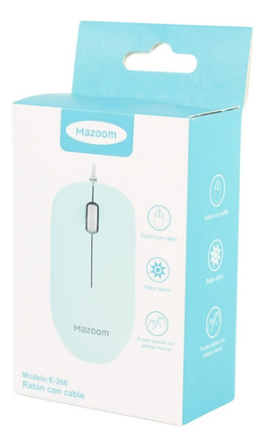 Mazoom E-266 Mouse Ergonomico 1200dpi Mouse Para Computadora