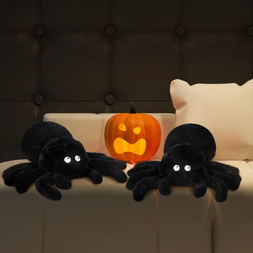 2 Fundas De Almohada De Halloween Forma De Araña, Fund...