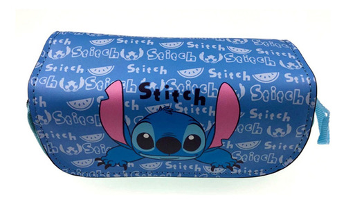 Estuche Para Bolígrafos Kawaii Stitch Papelería Para Niños N