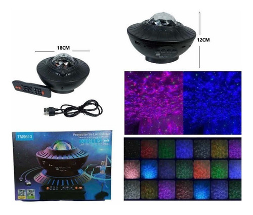 Proyector Led Universo Estrellas Galaxia Bluetooth Parlante