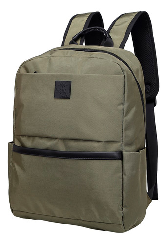 Mochila Portanotebook Alpine Skate 22112 Color Verde Diseño De La Tela Lisa