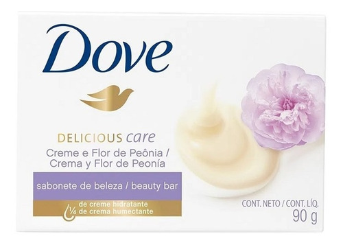 Imagem 1 de 1 de Sabonete Barra Dove Delicious Care 90 Gr Creme (kit/06 U
