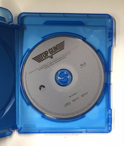 Top Gun - Blu-ray (3d + 2d) Original Com Luva (Usado)