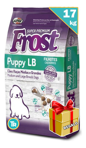 Comida Frost Perro Cachorro Grande 17 Kg C/regalos Y Envío 