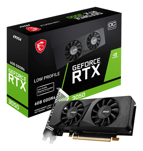 Tarjeta De Video 6gb Gddr6 Rtx 3050 Low Profile Hdmi 96bit