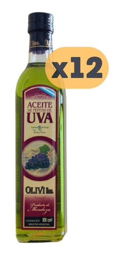 Aceite De Pepitas De Uva X500cc X12unid Envío Gratis 