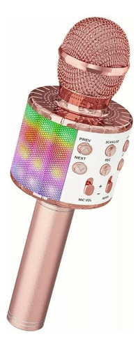 Micrófono De Karaoke Inalámbrico Bluetooth Con Bocina