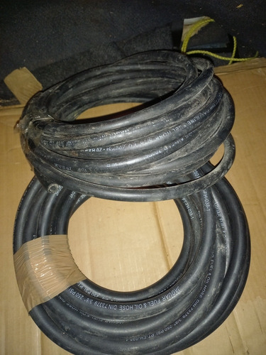 Manguera Negra Gasolina Aceite Presion 3/8