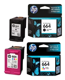 Cartucho Negro Y Color 664 Para Hp 2135 2675 3775 3787 4535