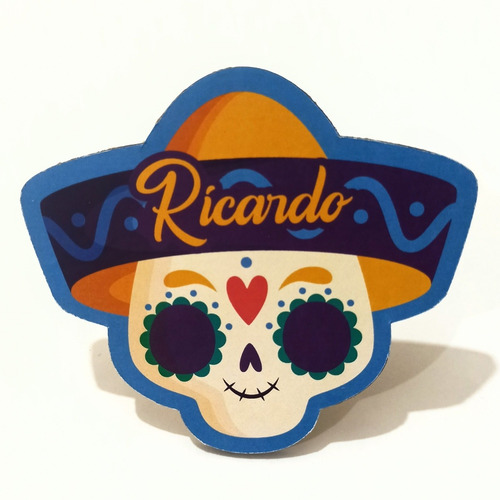 Adornos De Ofrenda, Calaveras Coloridas