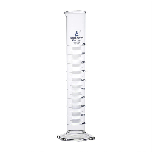 Imagen 1 de 1 de Probeta De Vidrio Graduada De 1000 Ml