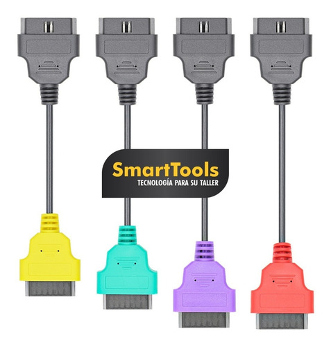 Imagen 2 de 3 de Adaptadores Kit Multiscan 4 Cables Colores Elm327 + Cuotas!