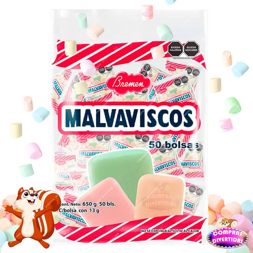 Malvavisco Bombones Mini Bremen Colores Decoracion Postres