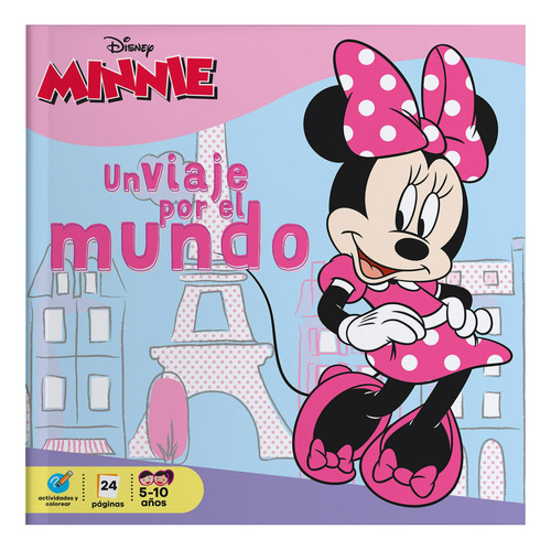 Libro Para Colorear Minnie Con Actividades 24 Páginas 