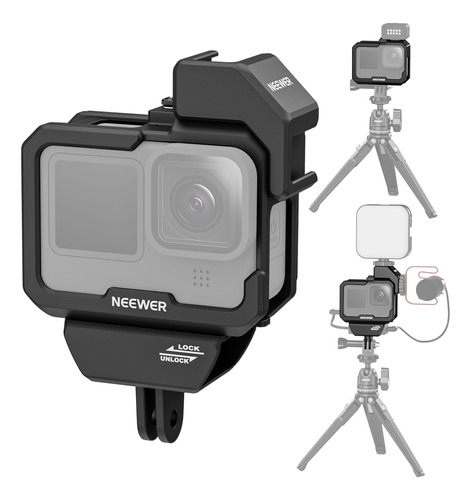 Neewer Jaula De Cámara Video Cage Para Gopro Hero 12 11 10 9