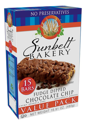 Barras De Granola Con Chispas De Chocolate 120g 8 Cajas