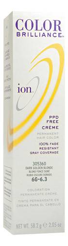 Tinte Permanente En Crema Ion Rubio Dorado 6g