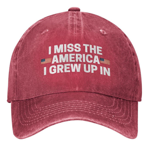I Miss The America I Grew Up In Hat Mujer Gorra Béisbol Moda