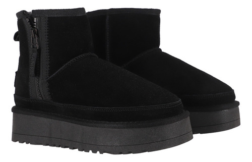 Botas Mujer Bamers Aspen Plataforma Negro