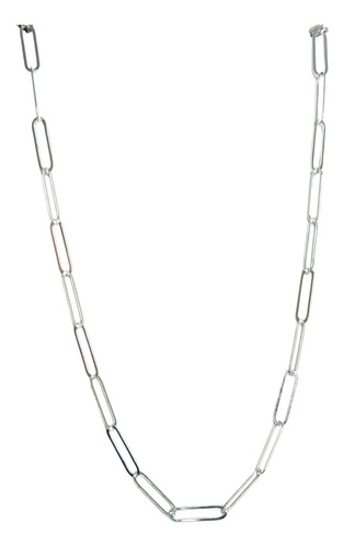 Collar Cadena De Plata Con Diseño - Optica Caroli  - Ml24