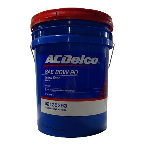 Aceite De Transmisión Gear 80w-90 Gl-5/mt-1 Acdelco En Paila