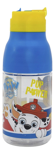 Botella Doble Apertura Paw Patrol 420ml 17cm Patrulla Canina