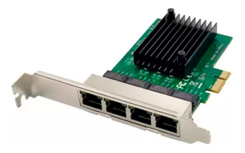 Tarjeta De Red Pci-e X1 Lp X-media De 4 Puertos Gigabit