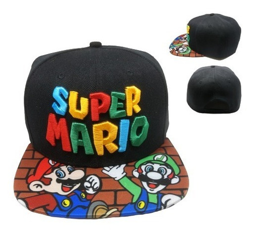 Gorro Snapback Super Mario