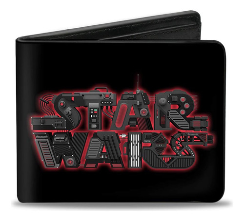 Cartera Plegable Con Hebilla Para Hombre Star Wars, 4.0 X 3.