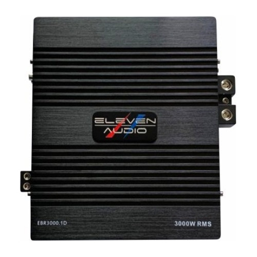 Amplificador Clase D 1ch 3000w Max Eleven Audio Ebr3000.1d Color Negro