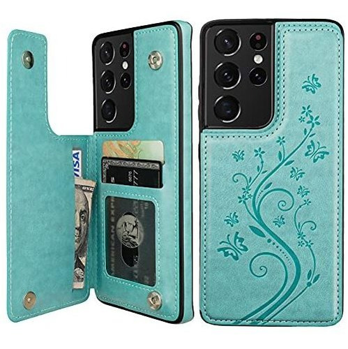 Vaburos Para Galaxy S21 Ultra Wallet Case With Card Bjs6j