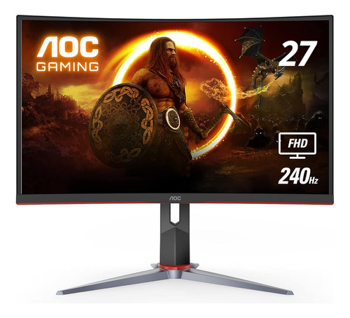 Aoc C27g2z Monitor De Juegos Ultrarrápido Curvo Sin Marco De