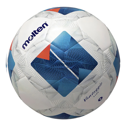 Balón de fútbol Molten New Forza F5n3100, color blanco y azul