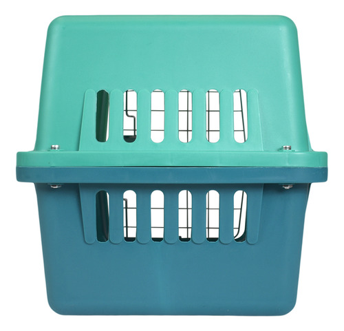 Transportadora Para Mascotas Chica 48x32x30cm Fancy Pets Color Aqua Aqua
