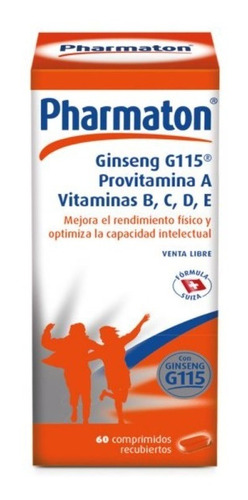 Pharmaton Complejo Vitamínico + Ginseng 60 Comprimidos