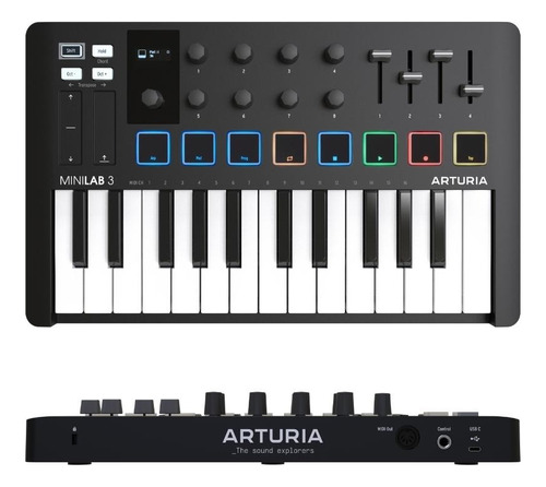 Teclado Arturia Minilab 3 Controlador Midi + Rocker Music