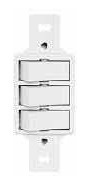 Kit C/ 4 Interruptor Triplo Simples Sem Placa P/ Condulete