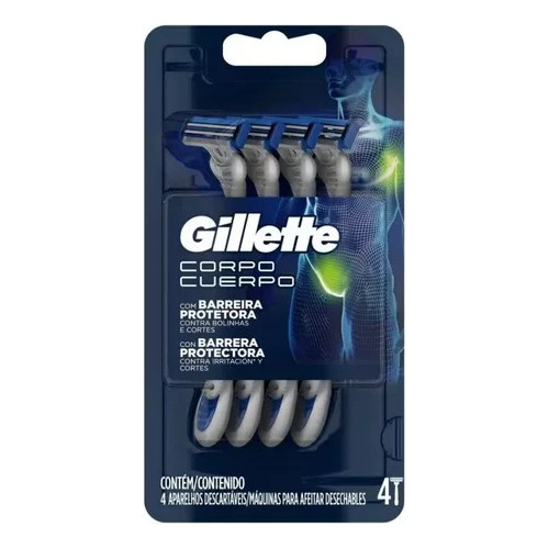 1x Máquinas De Afeitar Para El Cuerpo Gillette Envío A Chile