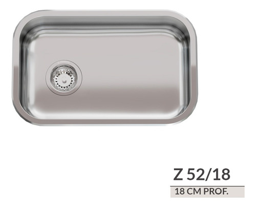 Pileta De Cocina Johnson Simple Acero 304 Z52/18